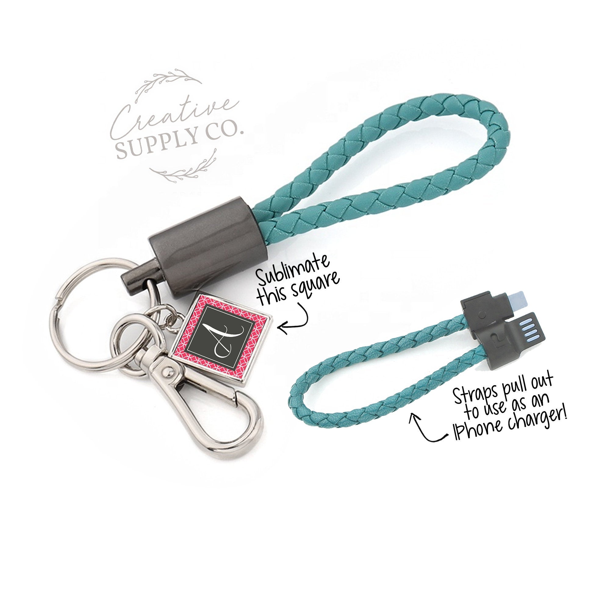 Sublimation Keychain Photo Key Chain USB charger – MyCreativeSupply