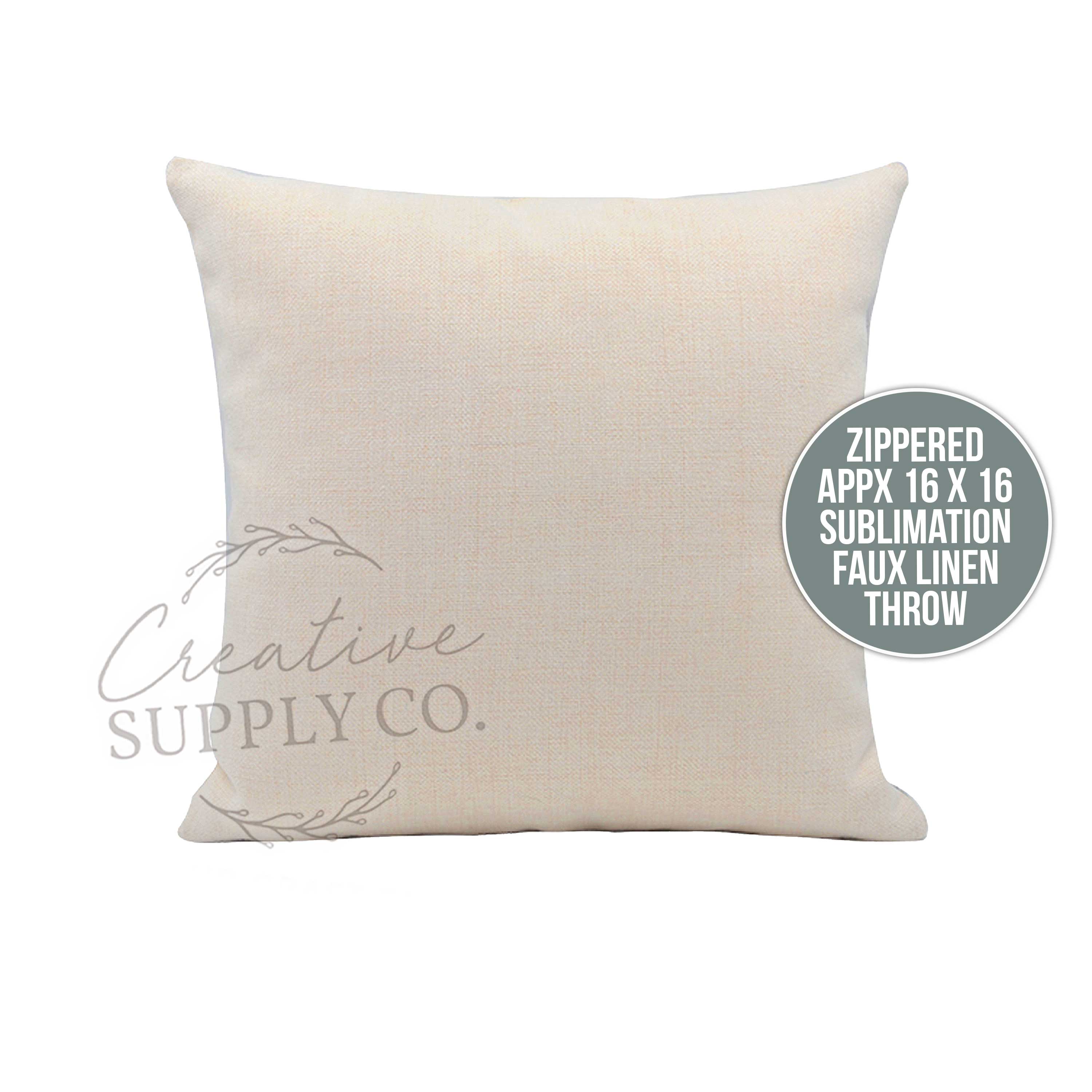 Faux Linen Sublimation wholesale pillow cover – MyCreativeSupply